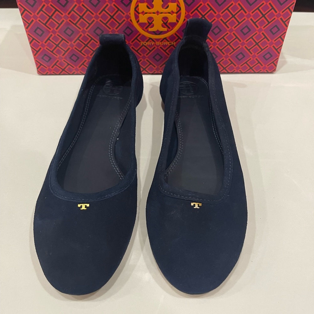 *NEW* Tory Burch Theresa Ballet Flat in Royal Navy. Size 7